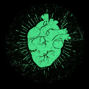 Einzelstück: NEON HEART (Glow in the dark) - 18 Zoll
