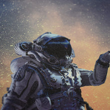 Laden Sie das Bild in den Galerie-Viewer, Einzelstück: SPACE SIGHTSEEING (Glitzer-Effekt) - Evans EQ3, 20 Zoll