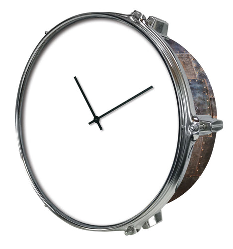 DRUM UHR - METALLPLATTEN