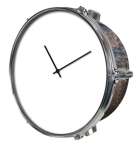 DRUM UHR - METALLPLATTEN