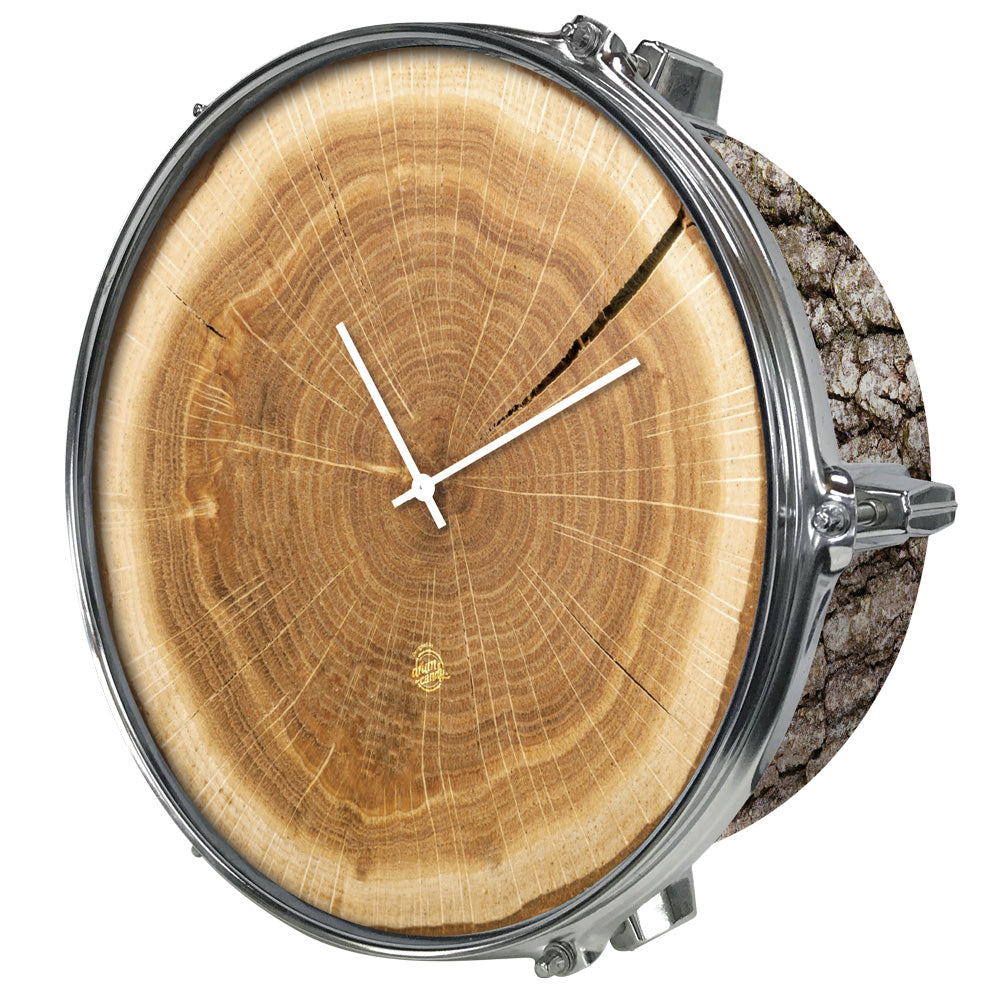 DRUM UHR - HOLZ