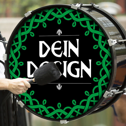 PIPES & DRUMS BASSDRUM SCHLAGFELLE (Individuell)