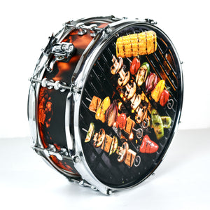 Einzelstück: "Pommerenke" Snare mit Design, 13x5"